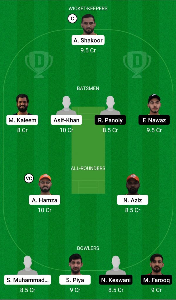 AJM vs DUB Dream11 team
