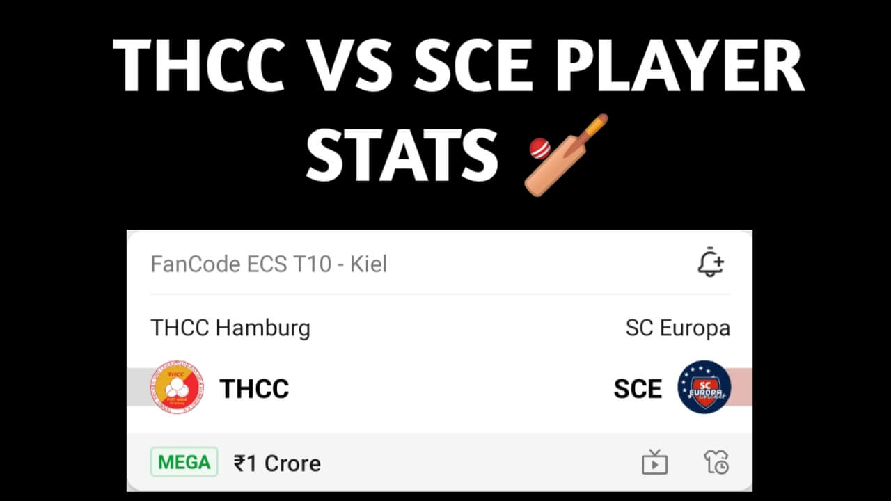 THCC Vs SCE Player Stats