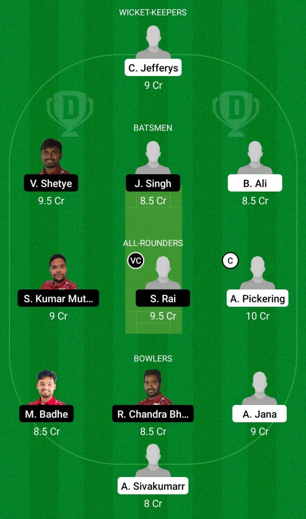 THCC Vs VFB Dream11 Team