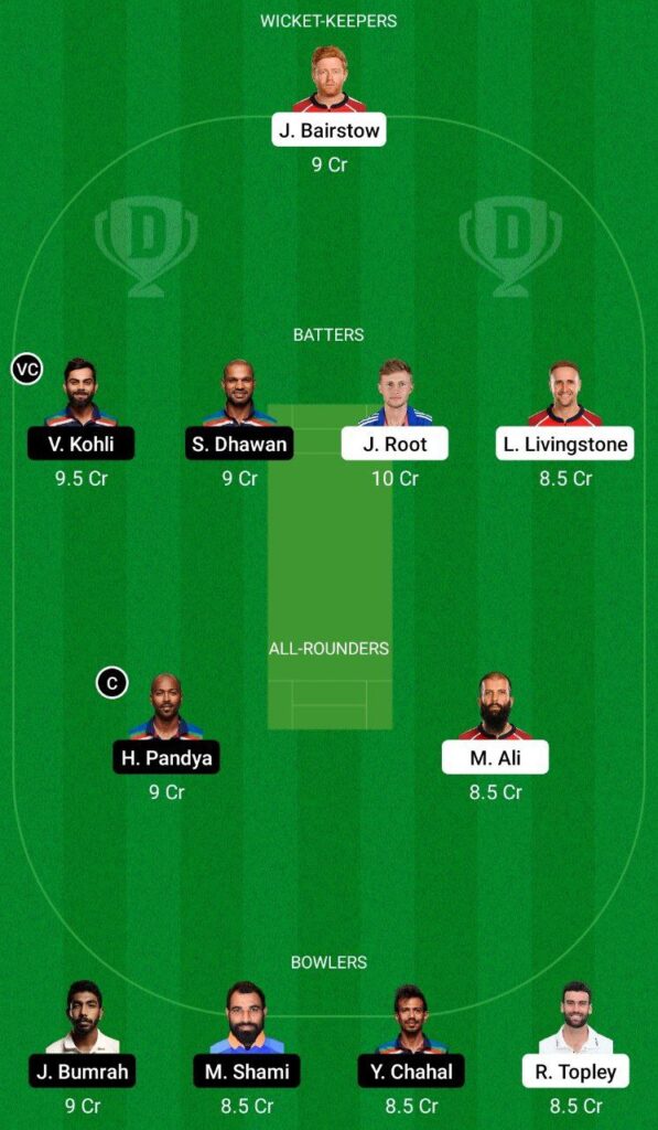 ENG vs IND 3rd ODI Dream11 Prediction