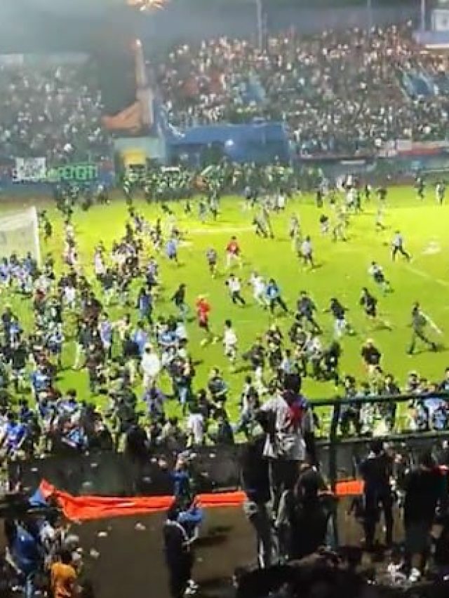 In Indonesia after a football game which left over 120 dead and over 180 injured.