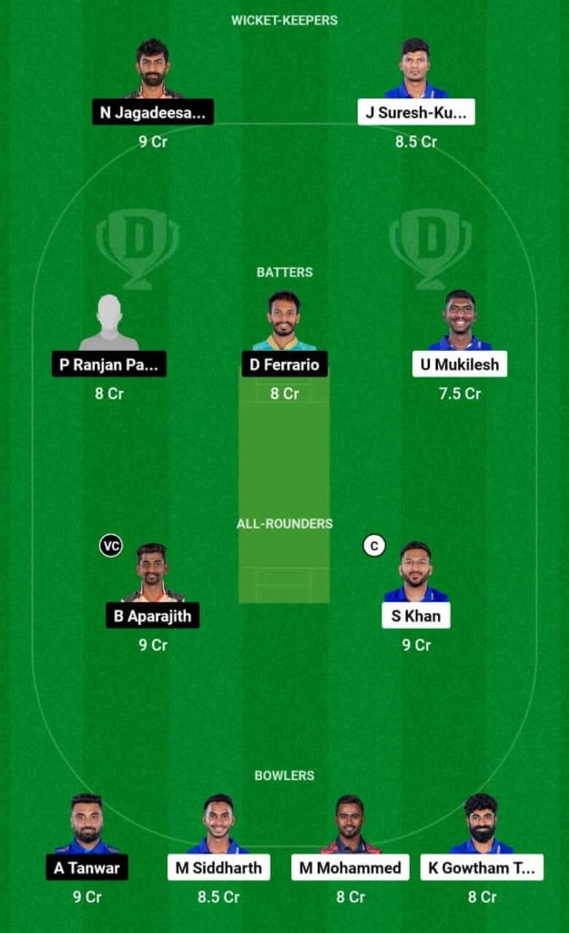 LKK vs CSG Dream11 Team