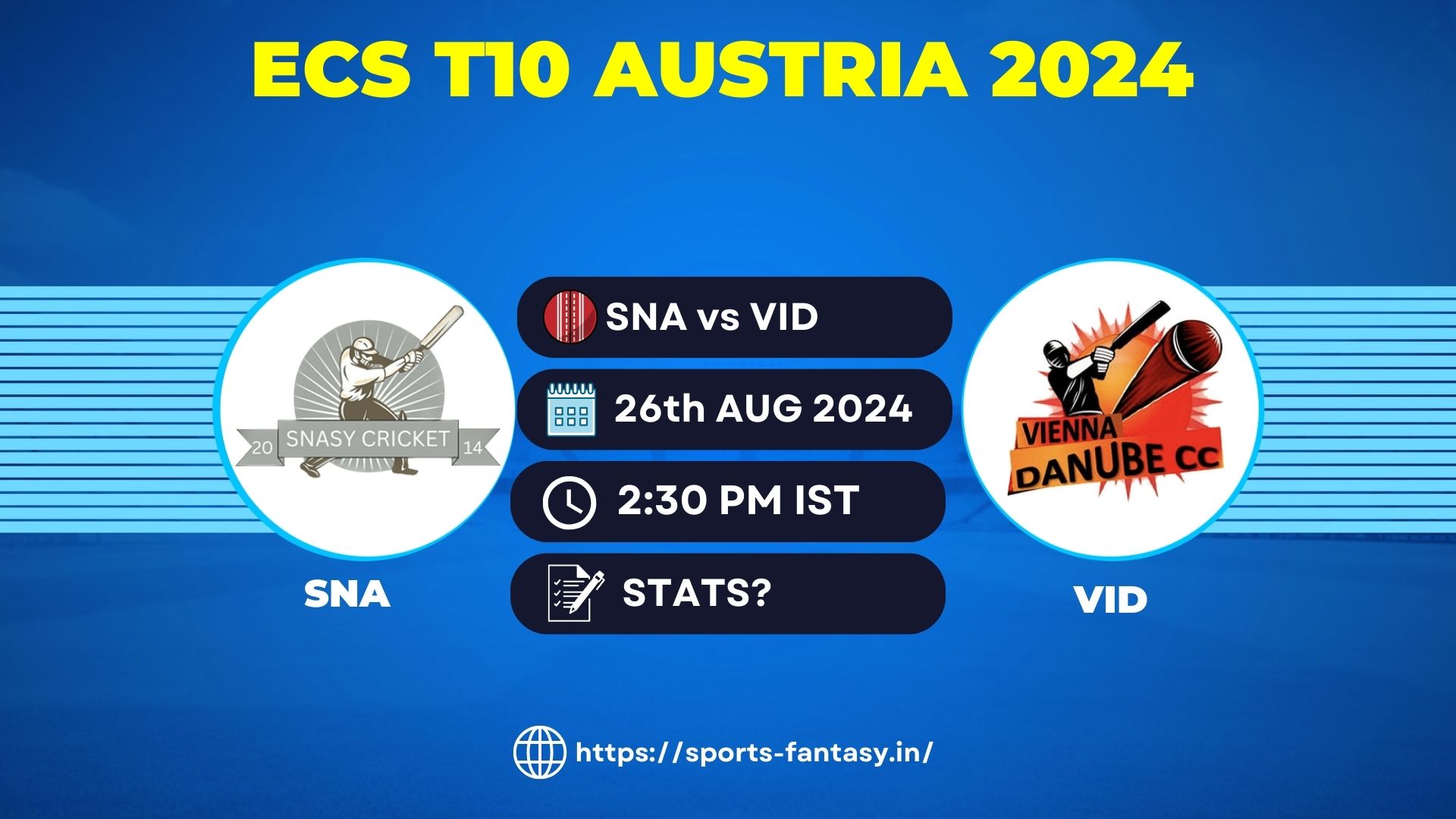 SNA vs VID Dream11 Prediction