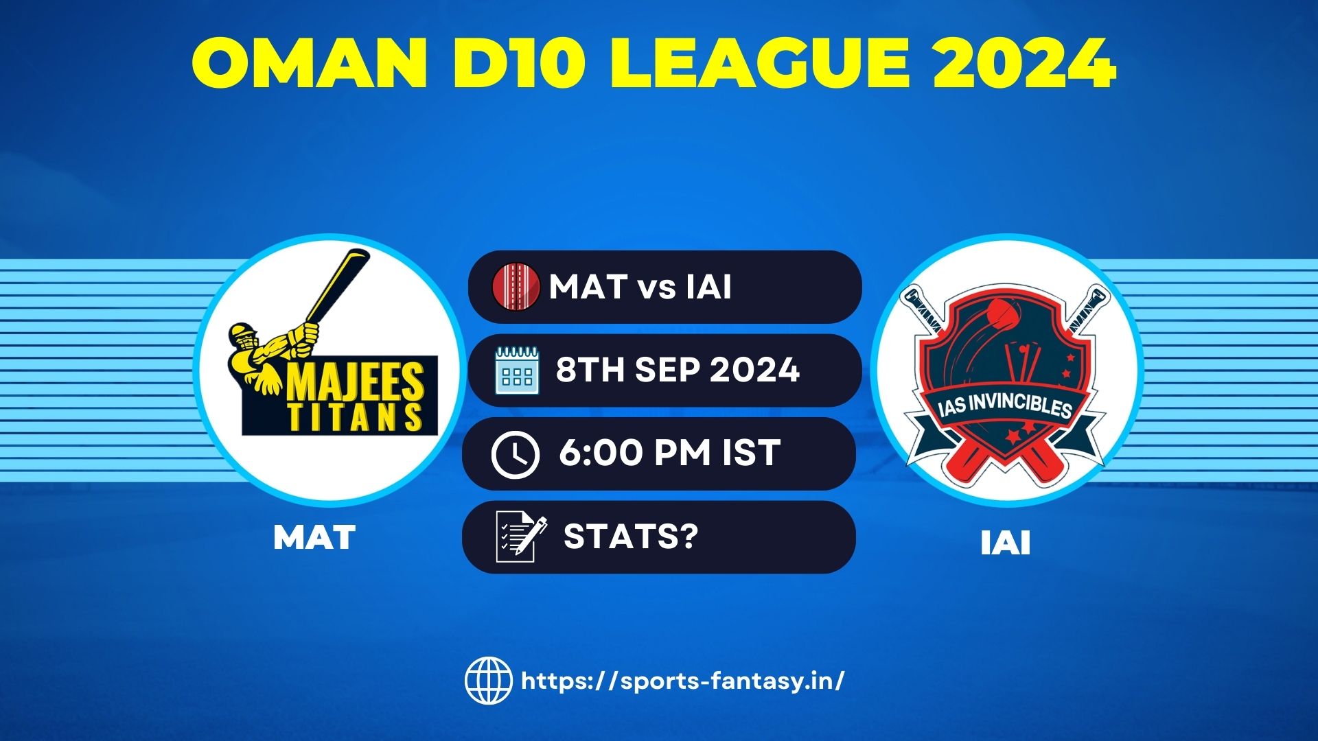 MAT vs IAI Dream11 Prediction