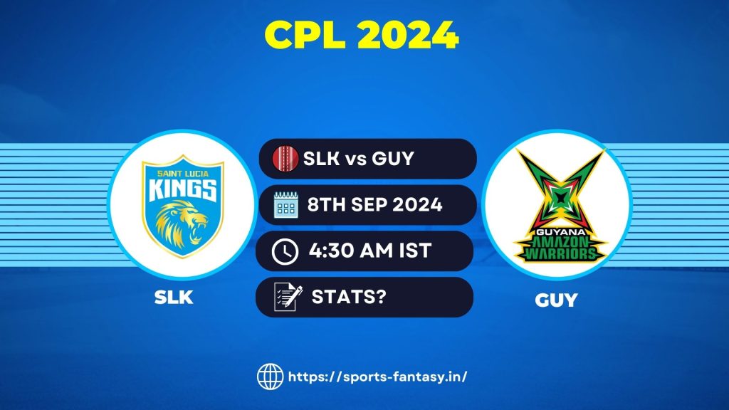 SLK vs GUY Dream11 Prediction