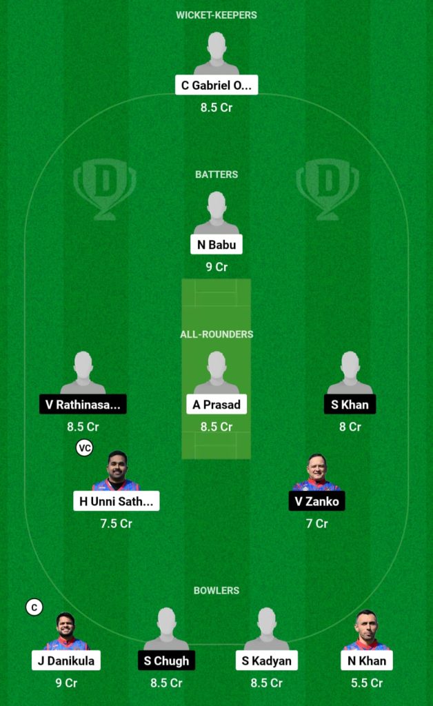 ZAS vs ZW Dream11 Team