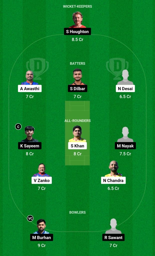 ZW vs SOS Dream11 Team