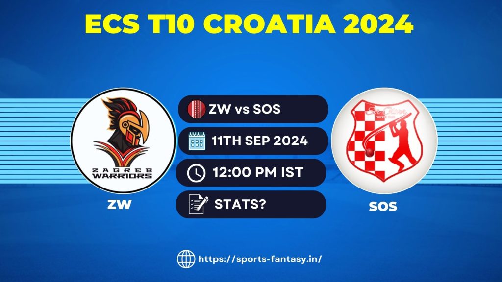 ZW vs SOS Dream11 Prediction