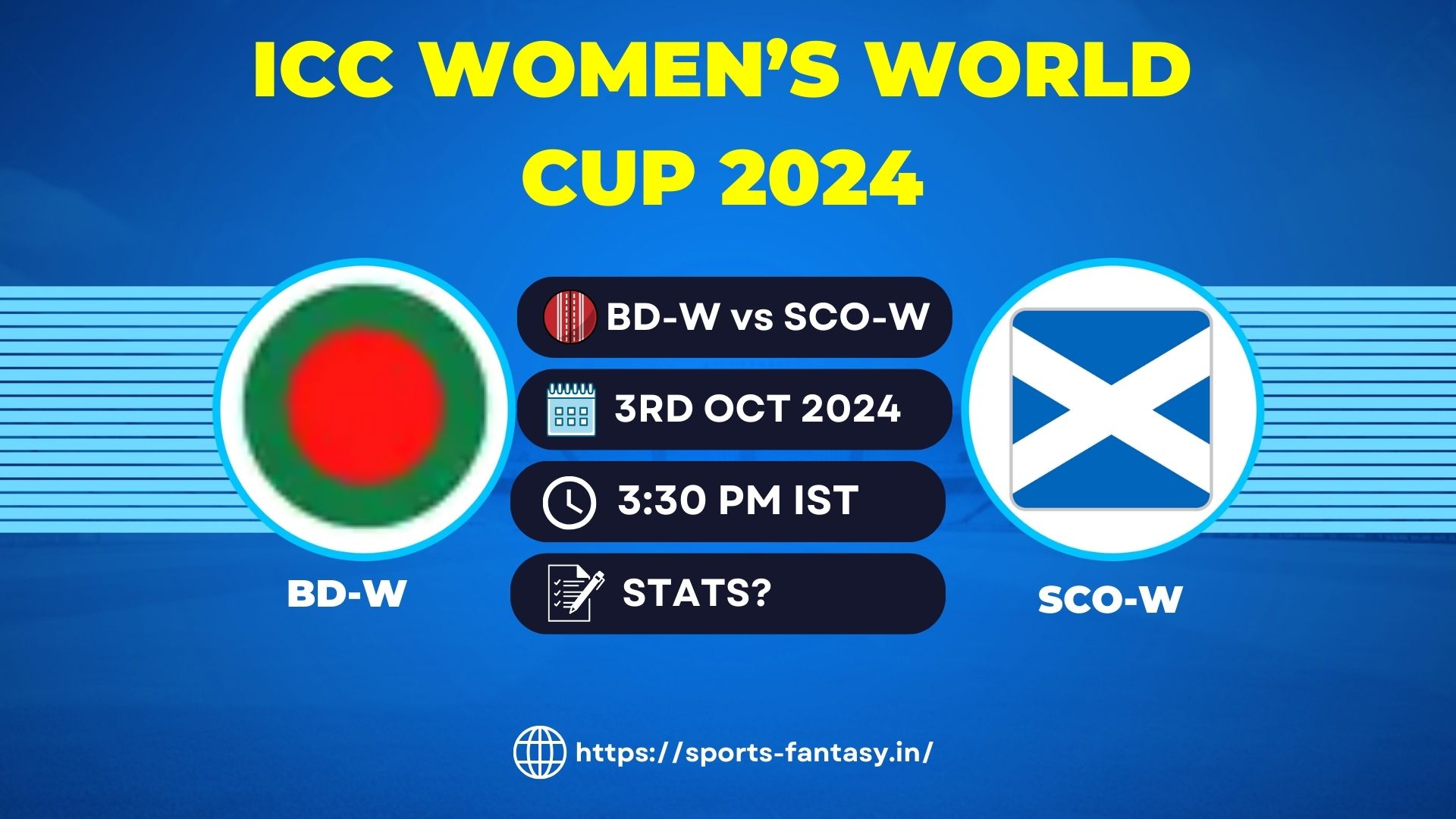 BD-W vs SCO-W Dream11 Prediction