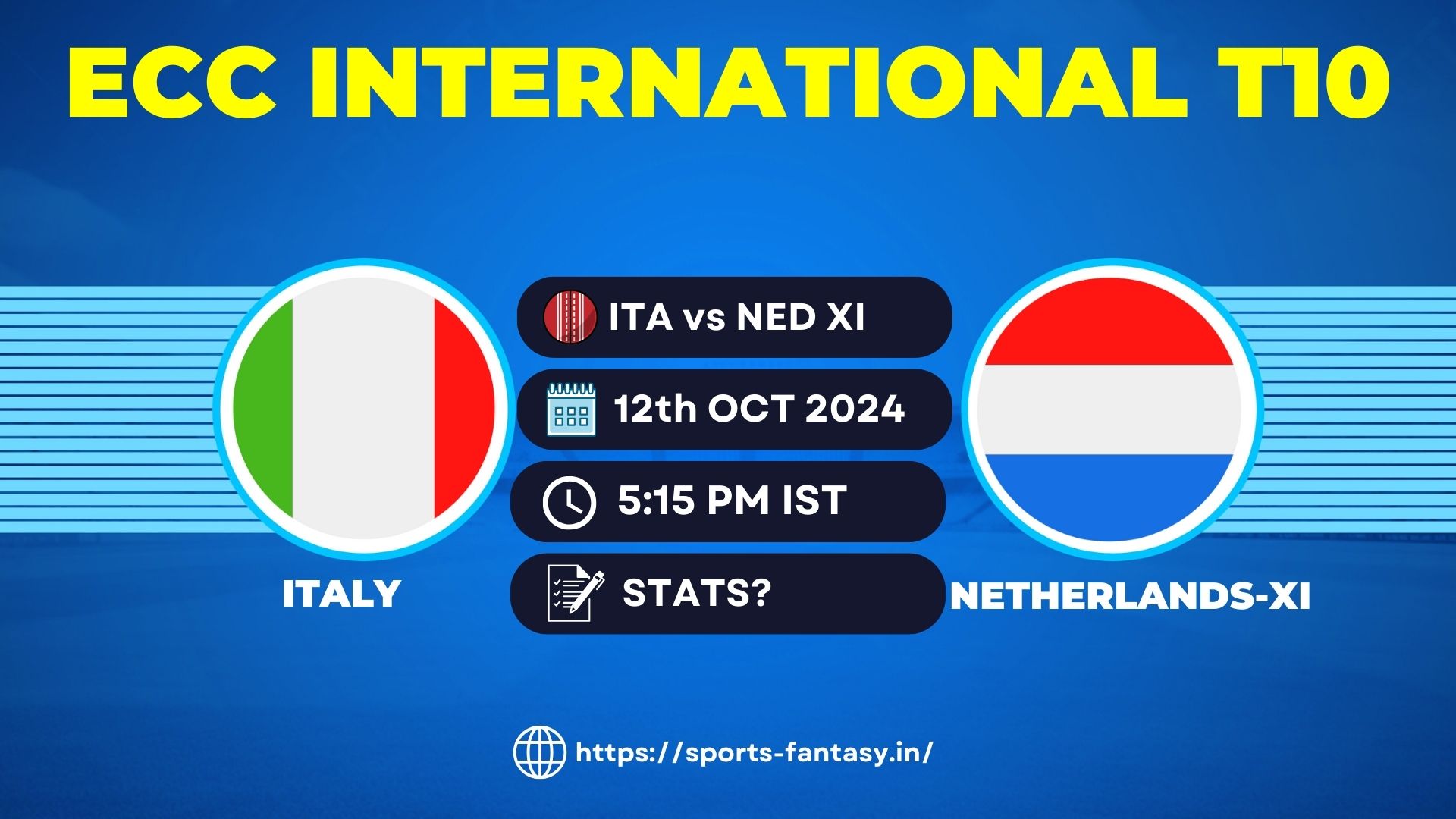 ITA vs NED XI Dream11 Prediction