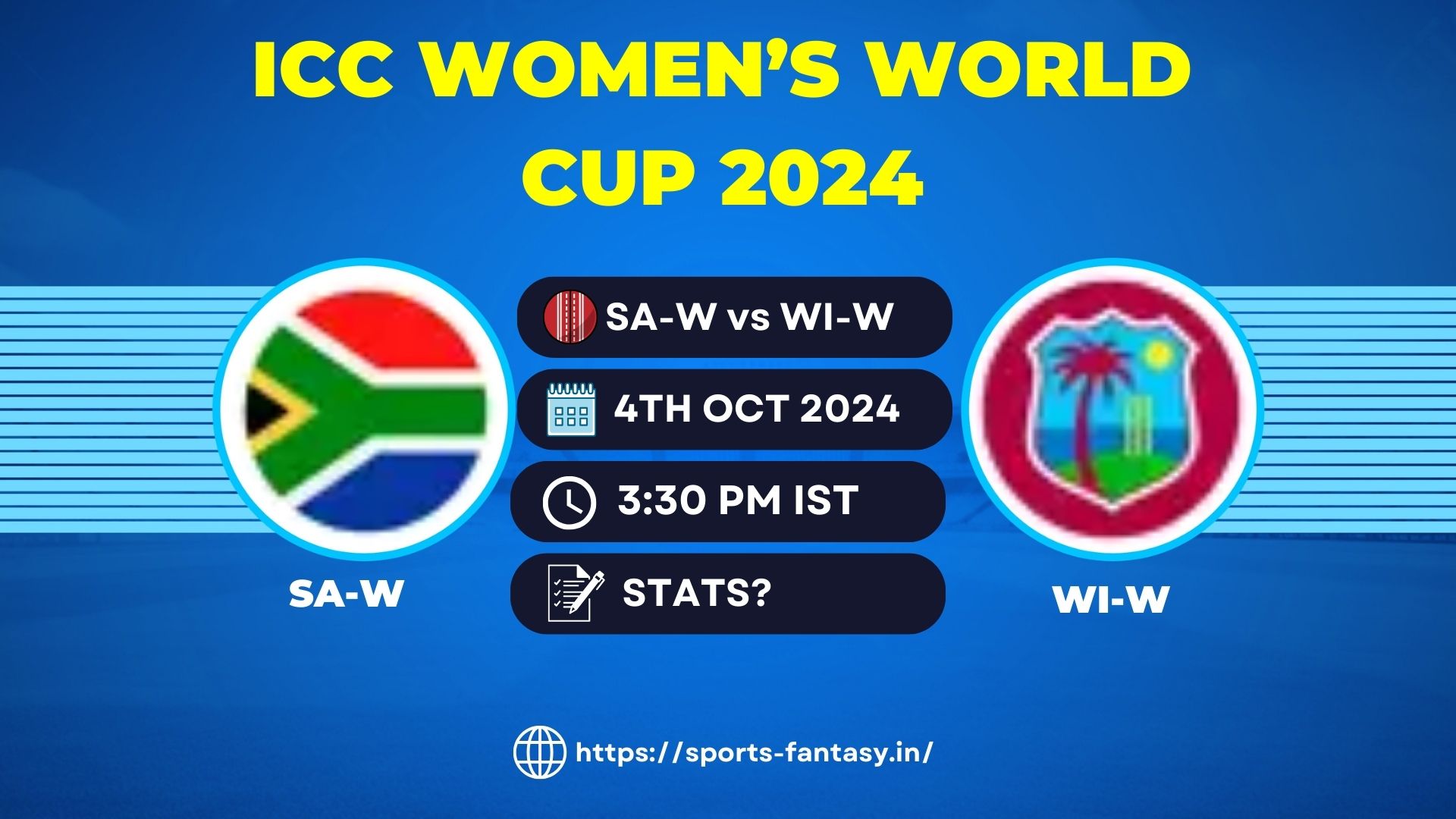 SA W vs WI W Dream11 Prediction