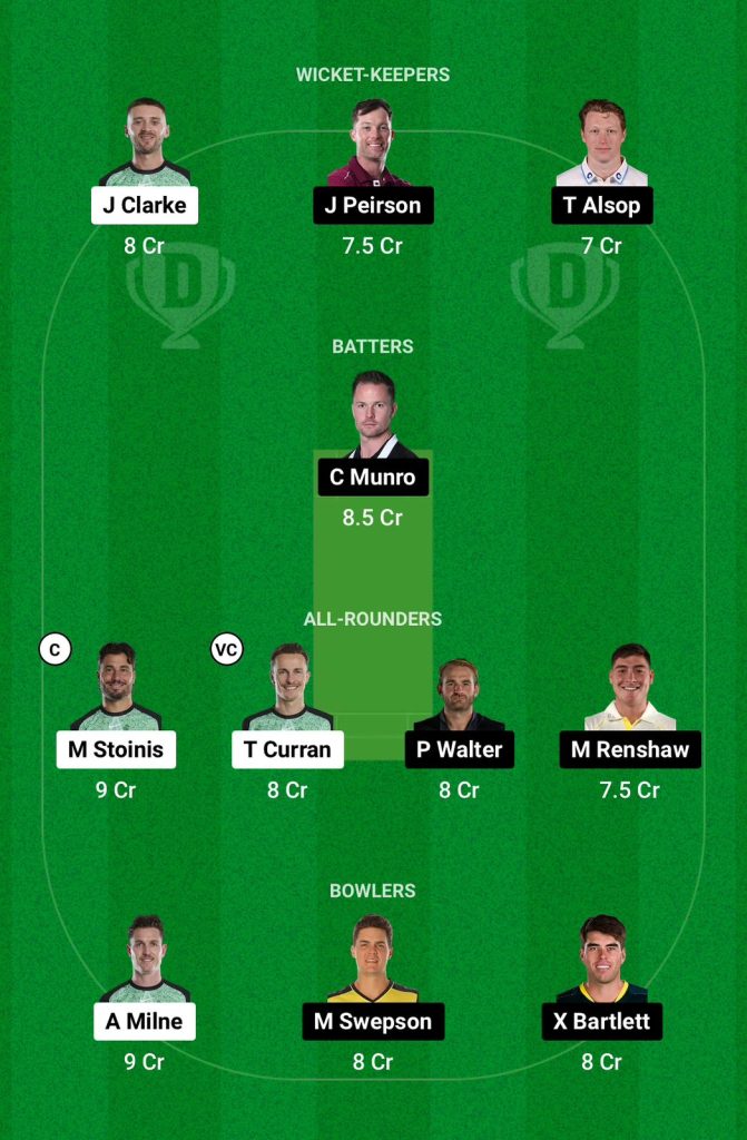 STA vs HEA Dream11 Team