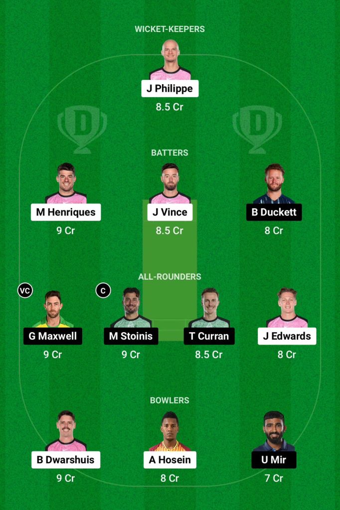 SIX vs STA Dream11 Prediction