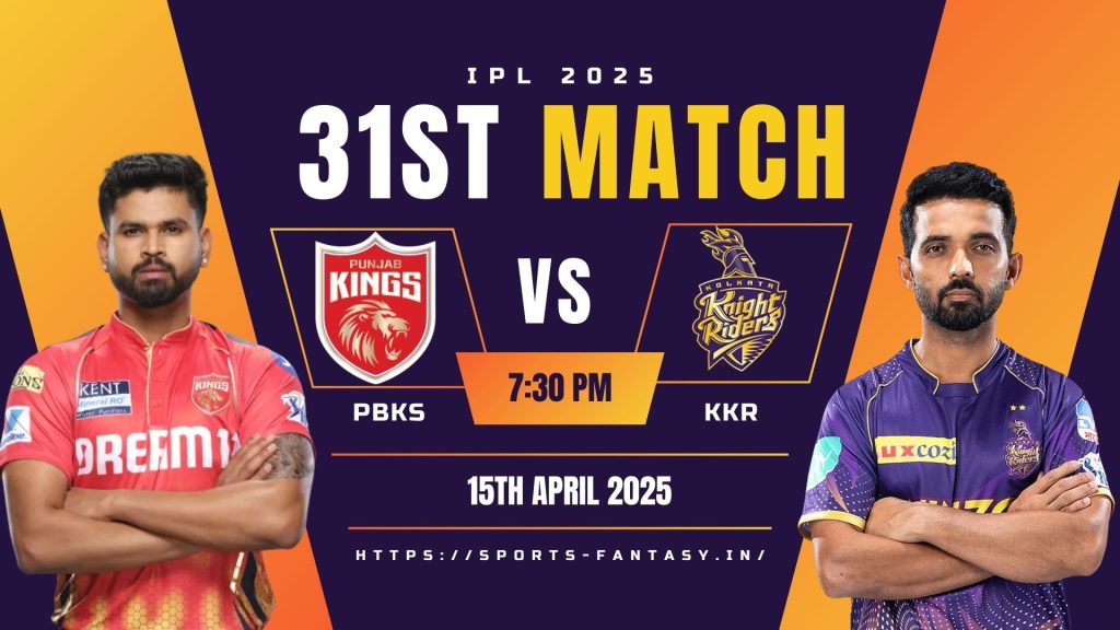 PBKS vs KKR Dream11 Prediction